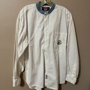 285 Vintage Ivy Crew Button-Up Shirt | Denim Collar